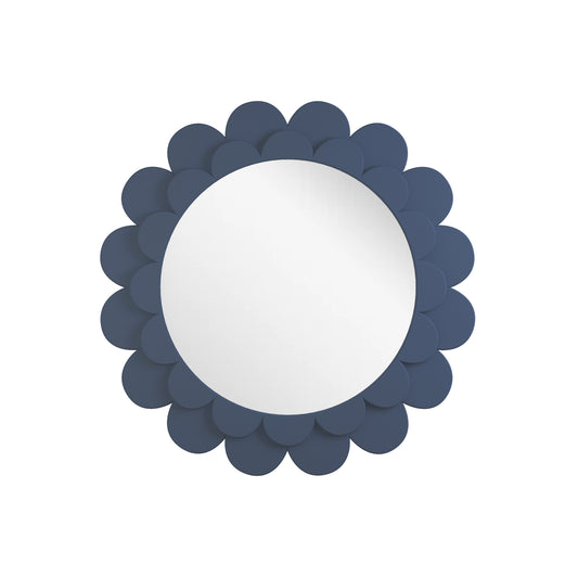 Kensington Blue Double Scalloped MIrror