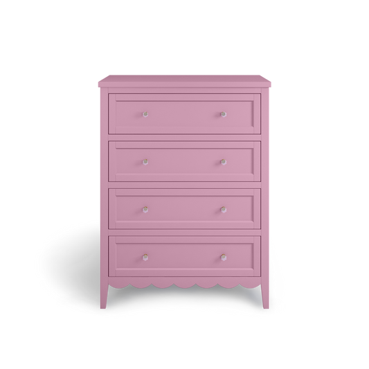 pink scalloped dresser pink scalloped dresser Large Scalloped 3 Drawer Chest of Drawers